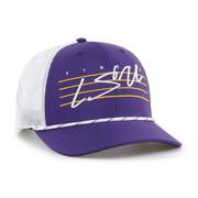 LSU 47 Brand Downburst Rope Trucker Snapback Cap